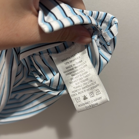 FJ FootJoy Blue Striped Polo with Bird Size L - Picture 5 of 7